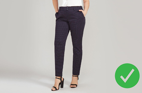 Узкие прямые брюки