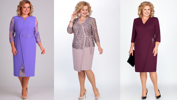 Прямое платье с запахом