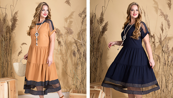 Удлинить платье при помощи вставок на юбке