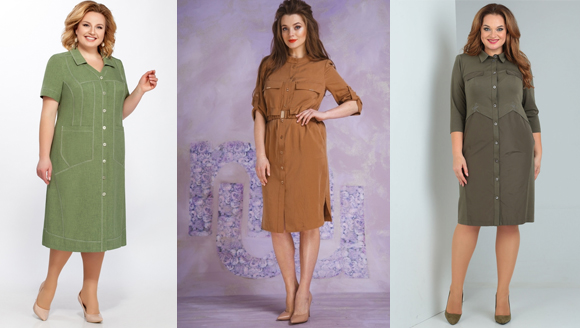 Платье в стиле милитари