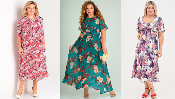 Платья с цветочным узором