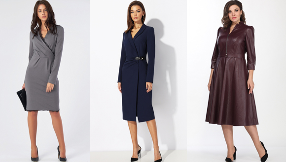 Платье-футляр с акцентом на талии