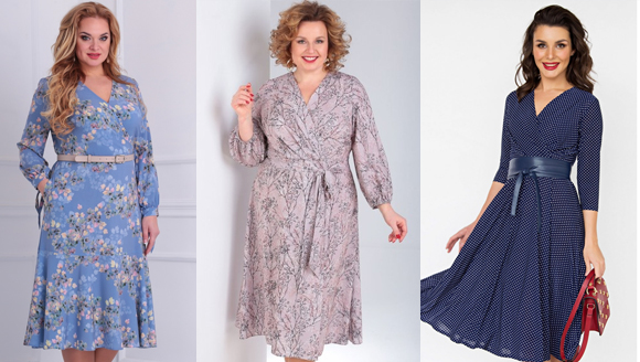 платья с запахом