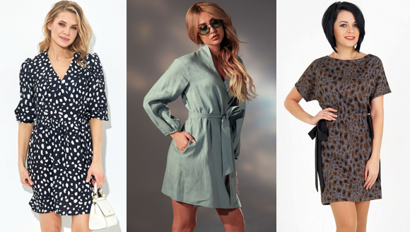 короткое платье в стиле туники