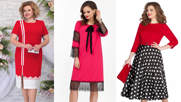 платья с яркими вставками