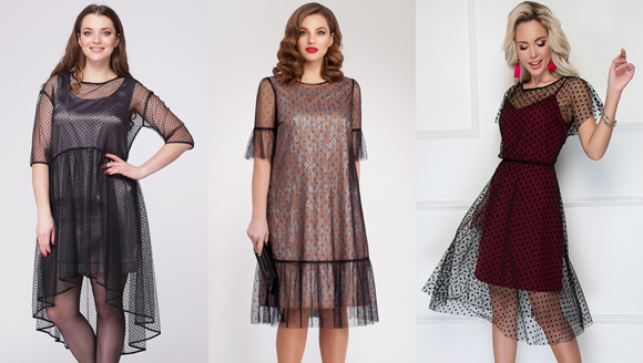 платья с контрастом