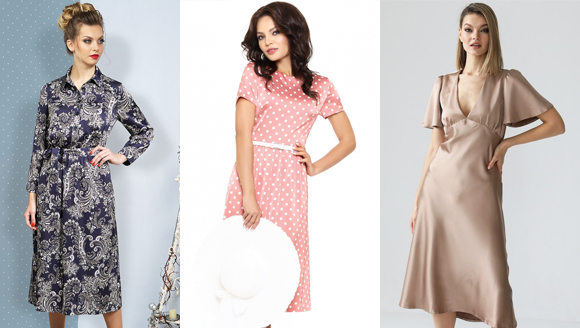 платья из шелка