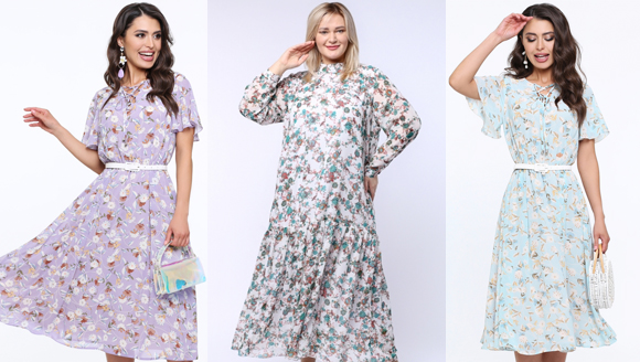 платья из шифона