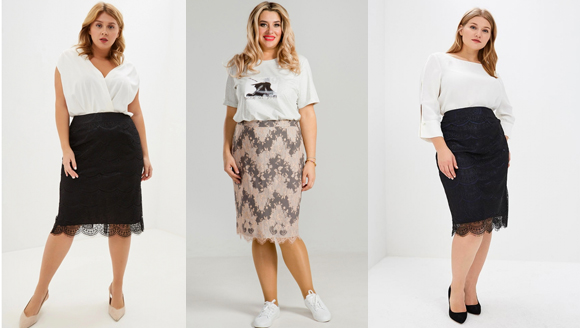 кружевные женские юбки