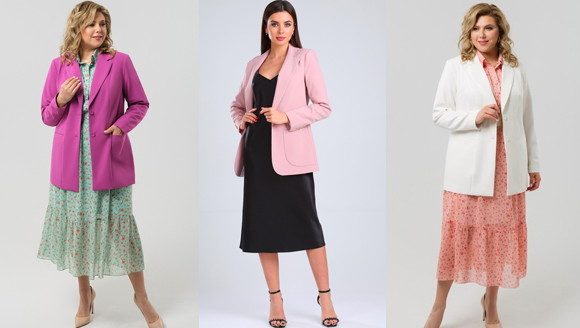 вечернее платье с пиджаком