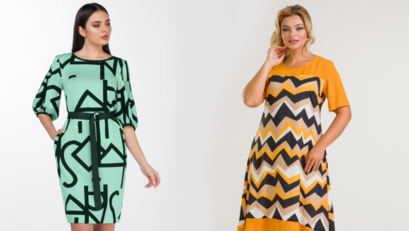 Платья с геометрическим принтом
