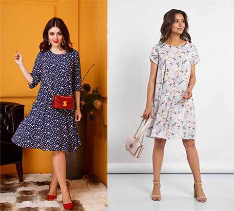 Платья с мелким принтом