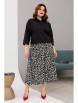 Юбочный костюм артикул: 1197 черный/принт от Anastasia - вид 5