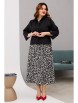Юбочный костюм артикул: 1197 черный/принт от Anastasia - вид 7