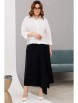 Юбочный костюм артикул: 1200 молочный/черный от Anastasia - вид 4