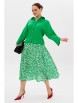 Юбочный костюм артикул: 1198 зеленый/принт от Anastasia - вид 9