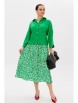 Юбочный костюм артикул: 1198 зеленый/принт от Anastasia - вид 10