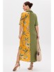 Платье артикул: 1203 олива+принт от Anastasia - вид 2