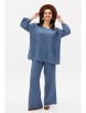 Брючный костюм артикул: 1213 деним от Anastasia - вид 10