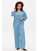 Брючный костюм артикул: 1213 голубой от Anastasia - вид 3