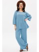 Брючный костюм артикул: 1213 голубой от Anastasia - вид 1