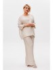 Брючный костюм артикул: 1228 жемчужный от Anastasia - вид 6