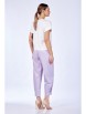 Брючный костюм артикул: 979 молоко/лаванда от Anastasia - вид 2