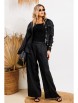 Брючный костюм артикул: 1239 черный от Anastasia - вид 1