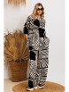 Брючный костюм артикул: 1245 бежево-черный от Anastasia - вид 4