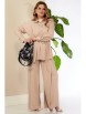 Брючный костюм артикул: К976 бежевый от Anastasia - вид 3