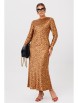 Нарядное платье артикул: 1184.1 золото (принт леопард) от Anastasia - вид 1