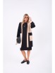 Плательный костюм артикул: 1276 черный/черный+молочный+беж от Anastasia - вид 17