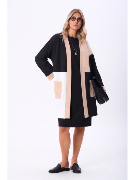 1276 черный/черный+молочный+беж