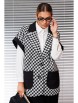 Жилет артикул: 1166 черно-белый (гусиная лапка) от Anastasia - вид 5