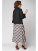 Юбочный костюм артикул: 1284 черный/клетка от Anastasia - вид 2