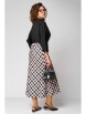 Юбочный костюм артикул: 1284 черный/клетка от Anastasia - вид 5