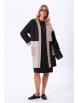 Плательный костюм артикул: 1276.1 черный/ черный+серый+беж от Anastasia - вид 5