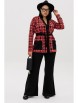 Брючный костюм артикул: 1291 черно-розовый от Anastasia - вид 1