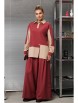 Брючный костюм артикул: 1242.2 бордово-бежевый от Anastasia - вид 7
