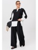 Брючный костюм артикул: 1242.2 черно-белый от Anastasia - вид 9