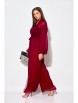 Брючный костюм артикул: 1063.1 бордовый от Anastasia - вид 6