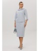 Юбочный костюм артикул: 1163 серо-голубой от Anastasia - вид 12