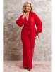Брючный костюм артикул: 1063.1 рубиновый красный от Anastasia - вид 12