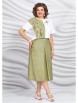 Юбочный костюм артикул: 5423-4 хаки от Mira Fashion - вид 1