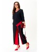 Брючный костюм артикул: 2502 черный+красный от TAITA PLUS - вид 6