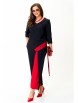 Брючный костюм артикул: 2502 черный+красный от TAITA PLUS - вид 8