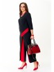Брючный костюм артикул: 2502 черный+красный от TAITA PLUS - вид 10