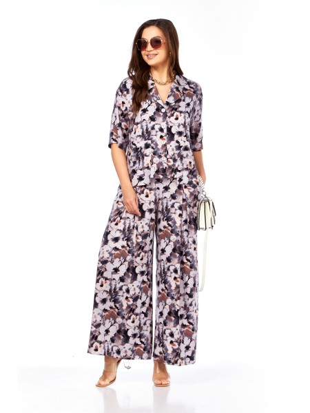 2510/3 лаванда+коричневый