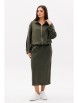 Юбочный костюм артикул: 5079 хаки от Фантазия Мод - вид 5