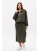 Юбочный костюм артикул: 5079 хаки от Фантазия Мод - вид 1